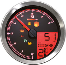 Load image into Gallery viewer, KOSO SPEEDO / TACH BLK BEZEL LCD COLOR CHANGE DISPLAY