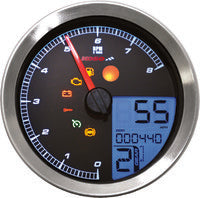 Load image into Gallery viewer, KOSO SPEEDO / TACH BLK BEZEL LCD COLOR CHANGE DISPLAY