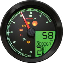Load image into Gallery viewer, KOSO SPEEDO / TACH BLK BEZEL LCD COLOR CHANGE DISPLAY