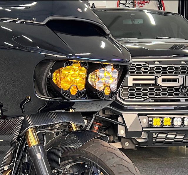 Baja designs LP6 ロードグライド用ブラケット Dominator Motorcycles（ドミネーターモーターサイクル）/ Road